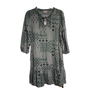 NWT Women's LOFT Outlet 3/4 Sleeve Knee Length Dress Size S